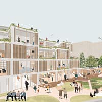 2nd Prize (Kadıkoy, Hasanpasa: Elderly People’s Club and Accommodation), Social Architectural Project Competition